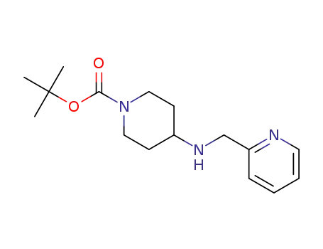 Molecular Structure of 885274-56-6 (1-BOC-4-[(PYRIDIN-2-YLMETHYL)-AMINO]-PIPERIDINE)