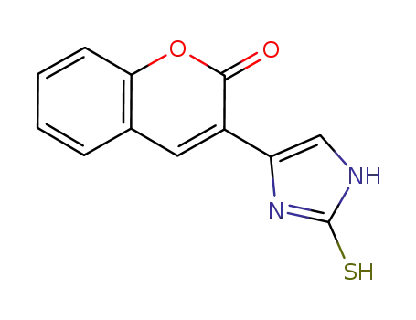 3-(2-mercapto-1H-imidazol-4-yl)chromen-2-one