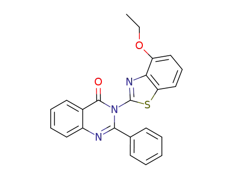 4(3H)-Quinazolinone, 3-(4-ethoxy-2-benzothiazolyl)-2-phenyl-