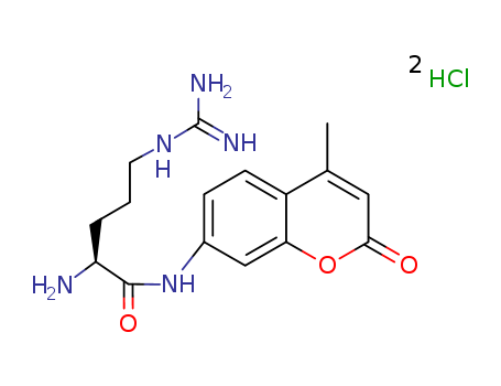 (2s)-2-amino-5-(diaminomethylideneamino)-n-(4-methyl-2-oxochromen-7-yl)pentanamide;hydrochloride