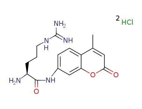 Molecular Structure of 70274-89-4 (L-ARG-7-AMINO-4-METHYLCOUMARIN)