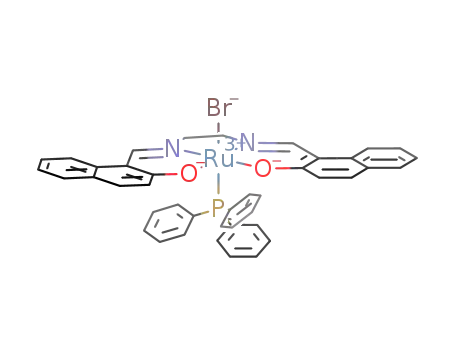 C<sub>10</sub>H<sub>6</sub>(O)CHNCH<sub>2</sub>CH<sub>2</sub>NCHC<sub>10</sub>H<sub>6</sub>(O)RuBr((C<sub>6</sub>H<sub>5</sub>)3P)