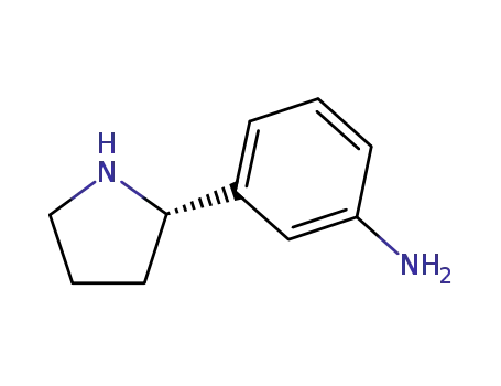 Molecular Structure of 1037082-95-3 ((S)-3-(PYRROLIDIN-2-YL)BENZENAMINE)