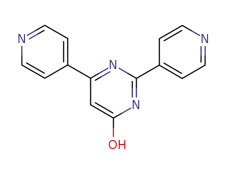 Molecular Structure of 14757-05-2 (2,6-Di(pyridin-4-yl)pyrimidin-4-ol)