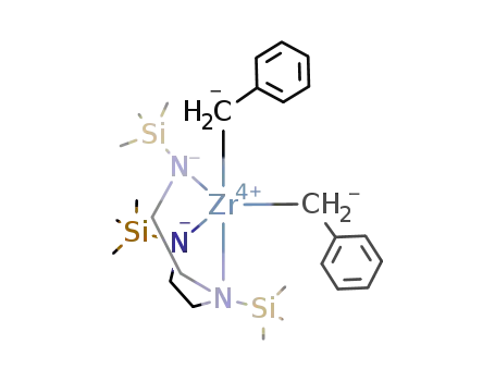 Zr((CH<sub>3</sub>)3SiN(C<sub>2</sub>H<sub>4</sub>NSi(CH<sub>3</sub>)3)2)(CH<sub>2</sub>C<sub>6</sub>H<sub>5</sub>)2
