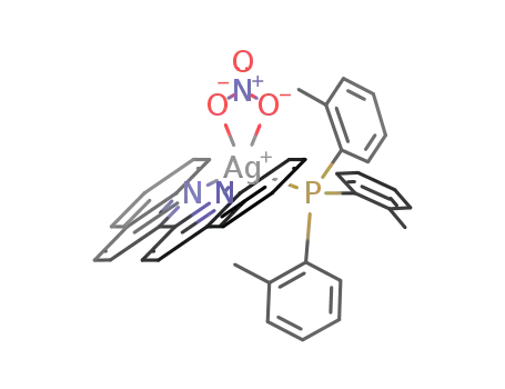 Molecular Structure of 936007-96-4 ([Ag(NO<sub>3</sub>)(P(o-tolyl)3)(2,2'-biquinolyl)])