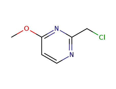 Molecular Structure of 87273-20-9 (Pyrimidine, 2-(chloromethyl)-4-methoxy- (9CI))