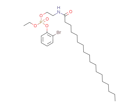 Molecular Structure of 1169705-83-2 (O-ethyl O-(2-bromophenyl) O-2-(stearamido)ethyl phosphate)