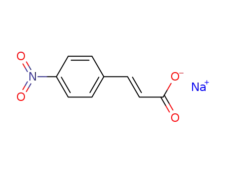 Molecular Structure of 83168-95-0 (2-Propenoic acid, 3-(4-nitrophenyl)-, sodium salt, (E)-)