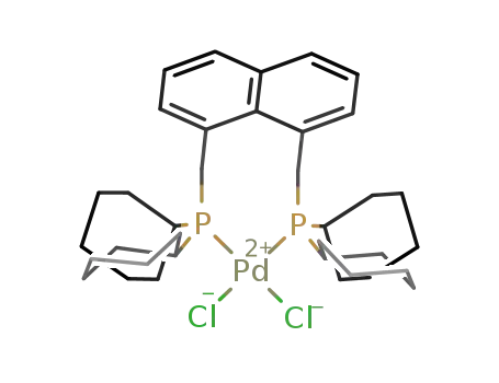 [(C<sub>10</sub>H<sub>6</sub>(CH<sub>2</sub>P(C<sub>6</sub>H<sub>11</sub>)2)2)PdCl<sub>2</sub>]