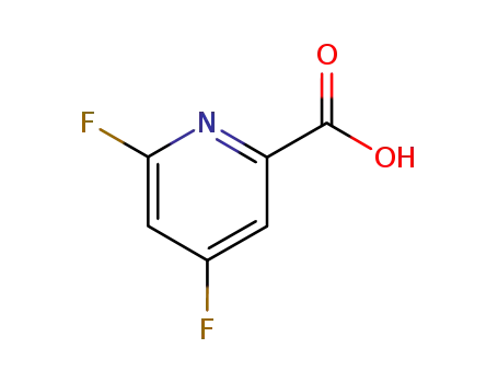 Molecular Structure of 849937-89-9 (4,6-difluoro(pyridin-2-yl)carboxylic acid)
