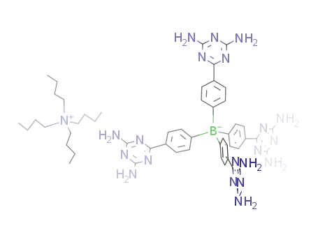 N(CH<sub>3</sub>(CH<sub>2</sub>)3)<sup>(1+)</sup> tetrakis[4-[2-(4,6-diamino-1,3,5-triazinyl)]phenyl]borate