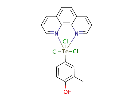 C<sub>19</sub>H<sub>15</sub>Cl<sub>3</sub>N<sub>2</sub>OTe