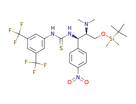 1-(3,5-bis(trifluoromethyl)phenyl)-3-((1R,2R)-3-(tert-butyldimethylsilyloxy)-2-(dimethylamino)-1-(4-nitrophenyl)propyl)thiourea