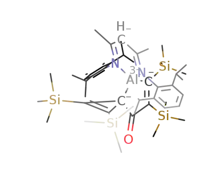 HC[(CMe)(N-2,6-iPr<sub>2</sub>C<sub>6</sub>H<sub>3</sub>)]2Al(C(C<sub>2</sub>(SiMe<sub>3</sub>)2)C(O)C(SiMe<sub>3</sub>)C(SiMe<sub>3</sub>))