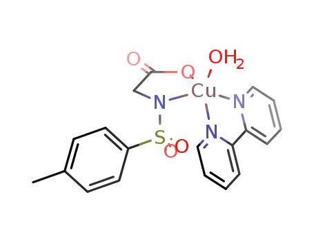 aqua(N-tosylglycinato)(2,2'-bipyridine)copper(II)