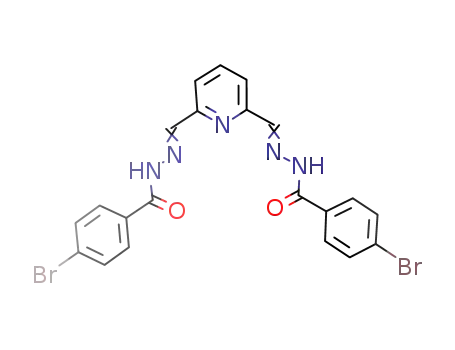 Molecular Structure of 1192451-80-1 (pyridine-2,6-dicarbaldehyde bis-4-bromobenzohydrazone)