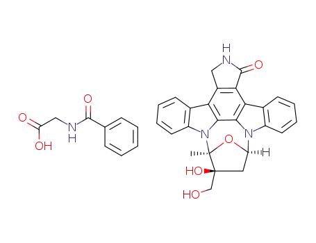 Molecular Structure of 1173839-24-1 (Lestaurtinib*hippuric acid)