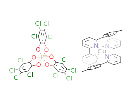bis(6-p-tolyl-2,2'-bipyridine)copper(I) Δ-tris(tetrachlorobenzenediolato)phosphate(V)