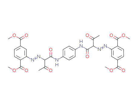 tetramethyl 2,2'-[1,4-phenylenebis[imino(1-acetyl-2-oxoethane-1,2-diyl)azo]]bisterephthalate