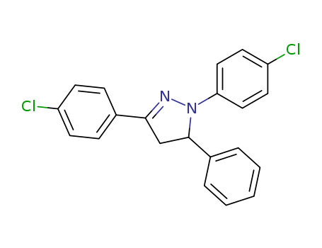 1H-Pyrazole, 1,3-bis(4-chlorophenyl)-4,5-dihydro-5-phenyl-