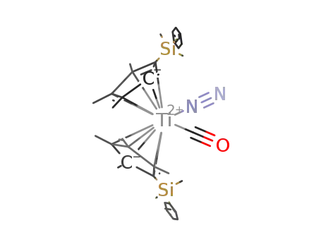 [(η6-C5Me4SiMe2Ph)2Ti(CO)N2]