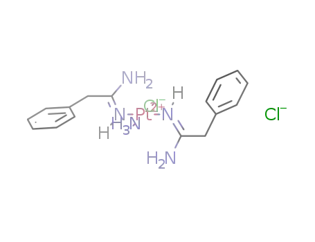 trans-[PtCl(NH<sub>3</sub>)(HN=C(NH<sub>2</sub>)CH<sub>2</sub>Ph)2]Cl