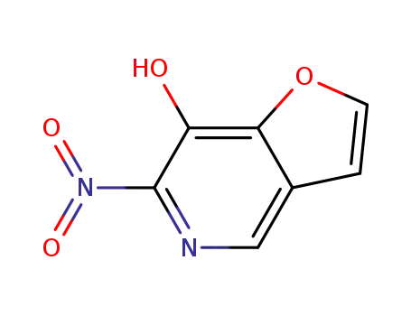 Molecular Structure of 1175296-48-6 (6-nitrofuro[3,2-c]pyridin-7-ol)