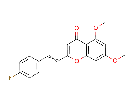 2-[2-(4-fluorophenyl)vinyl]-5,7-dimethoxychromen-4-one