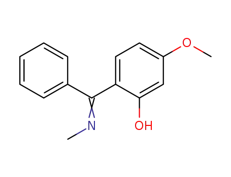 Molecular Structure of 894079-19-7 (5-methoxy-2-[(methylimino)(phenyl)methyl]phenol)