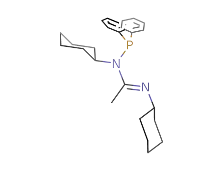 Molecular Structure of 1018686-28-6 ((E)-N,N'-dicyclohexyl-N-diphenylphosphino-4-acetamidine)
