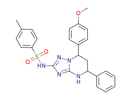 7-(4-methoxyphenyl)-2-(p-toluenesulfonylamino)-5-phenyl-4,5,6,7-tetrahydro-1,2,4-triazolo[1,5-a]pyrimidine