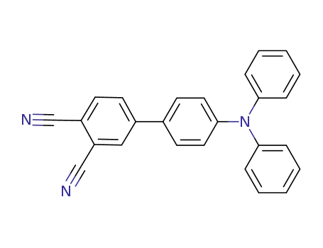 Molecular Structure of 1133466-03-1 (4'-(diphenylamino)-[1,1'-biphenyl]-3,4-dicarboitrile)