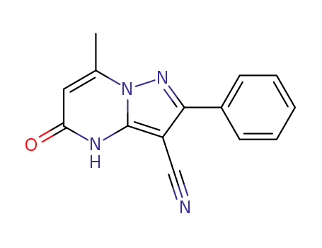 Pyrazolo[1,5-a]pyrimidine-3-carbonitrile,
4,5-dihydro-7-methyl-5-oxo-2-phenyl-