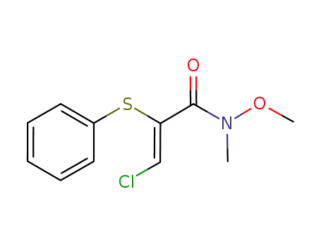 (Z)-N-methoxy-N-methyl-3-chloro-2-(phenylthio)propenamide