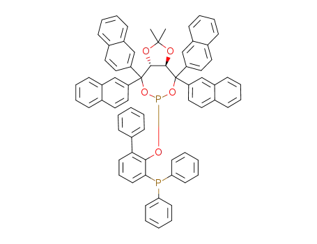6-(3-diphenylphosphanylbiphenyl-2-yloxy)-2,2-dimethyl-4,4,8,8-tetranaphthalen-2-yltetrahydro-[1,3]dioxolo[4,5-e][1,3,2]dioxaphosphepine