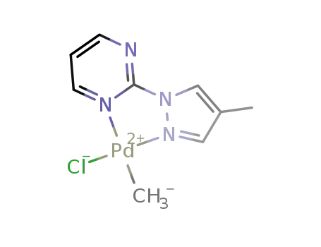 [PdCl(CH<sub>3</sub>)(C<sub>4</sub>H<sub>3</sub>N<sub>2</sub>C<sub>3</sub>H<sub>2</sub>N<sub>2</sub>CH<sub>3</sub>)]