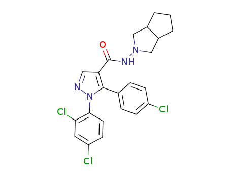 5-(4-chlorophenyl)-1-(2,4-dichlorophenyl)-N-(hexahydrocyclopenta[c]pyrrol-2(1H)-yl)-1H-pyrazole-4-carboxamide