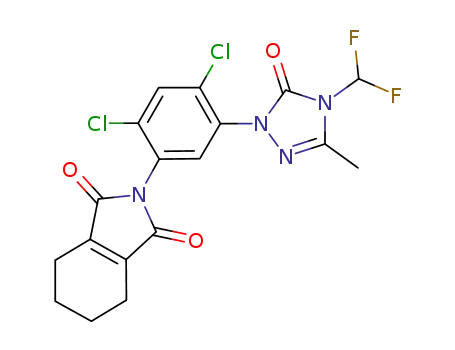 C<sub>18</sub>H<sub>14</sub>Cl<sub>2</sub>F<sub>2</sub>N<sub>4</sub>O<sub>3</sub>