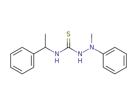 Molecular Structure of 65433-11-6 (Hydrazinecarbothioamide, 2-methyl-2-phenyl-N-(1-phenylethyl)-, (S)-)