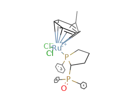 RuCl<sub>2</sub>(CH<sub>3</sub>C<sub>6</sub>H<sub>4</sub>CH(CH<sub>3</sub>)2)(C<sub>6</sub>H<sub>5</sub>PC<sub>4</sub>H<sub>7</sub>PO(C<sub>6</sub>H<sub>5</sub>)2)