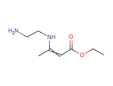 Molecular Structure of 923001-77-8 (2-Butenoic acid, 3-[(2-aminoethyl)amino]-, ethyl ester)