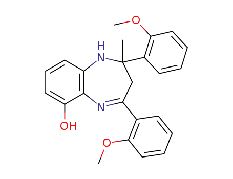 Molecular Structure of 1256661-32-1 (6-hydroxy-2,4-bis(2-methoxyphenyl)-2-methyl-2,3-dihydro-1H-1,5-benzodiazepine)