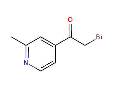 Molecular Structure of 1187785-48-3 (2-bromo-1-(2-methyl-4-pyridinyl)ethanone)