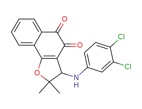 3-(3,4-dichlorophenylamino)-2,2-dimethyl-2,3-dihydronaphtho[1,2-b]furan-4,5-dione