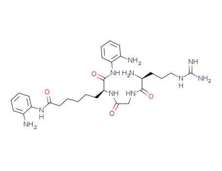 C<sub>28</sub>H<sub>42</sub>N<sub>10</sub>O<sub>4</sub>