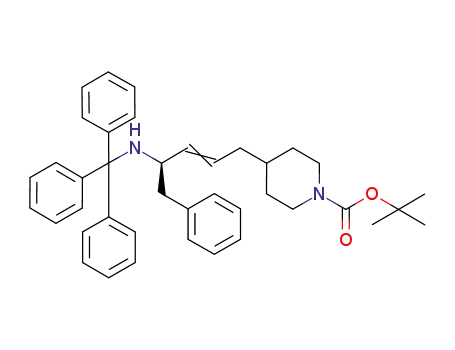 4-[5-phenyl-4-(tritylamino)pent-2-enyl]piperidine-1-carboxylic acid tert-butyl ester