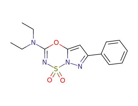 3-diethylamino-1,1-dioxo-6-phenyl-1λ(6)-pyrazolo[3,2-b][1,4,3,5]oxathiadiazine