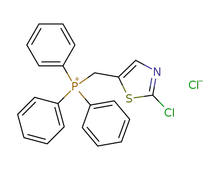Molecular Structure of 1168140-08-6 (((2-chlorothiazol-5-yl)methyl)triphenylphosphonium chloride)