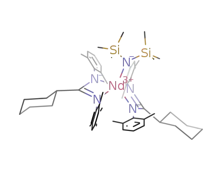 [neodymium(III)((cyclohexyl)C(N-2,6-Me<sub>2</sub>C<sub>6</sub>H<sub>3</sub>)2)2(N(SiMe<sub>3</sub>)2)]